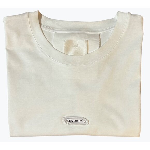 Givenchy Mens White Cotton Short Sleeve T-Shirt Mesh Underarm Detail Size Large - Picture 1 of 16